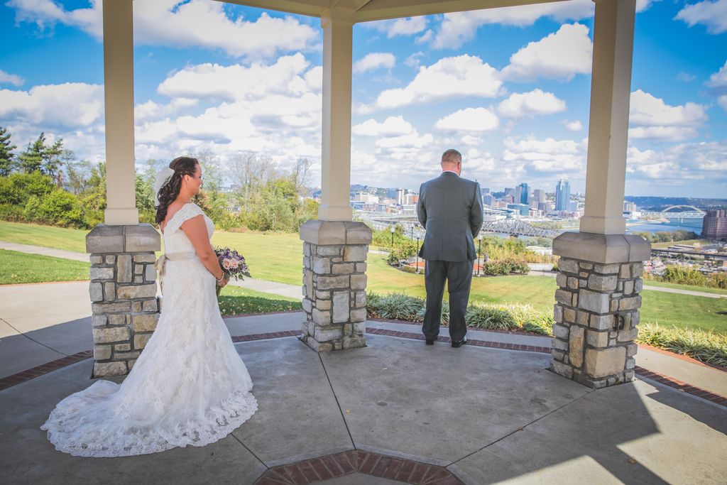 "A Couple's First Look" overlooking Louisville