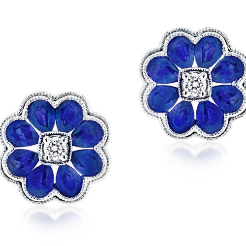 Sapphire earrings.