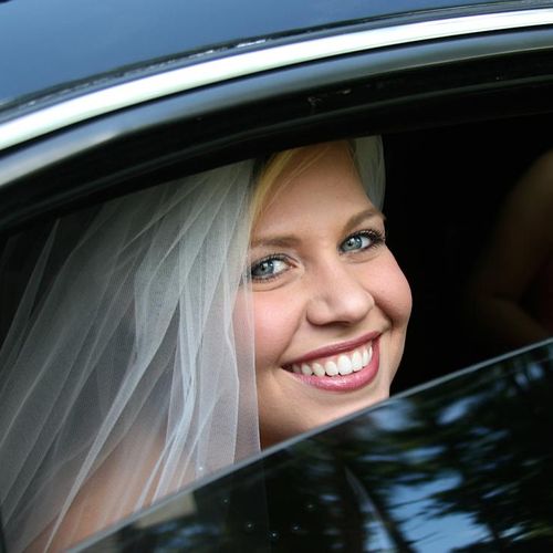 Bride in the Limo