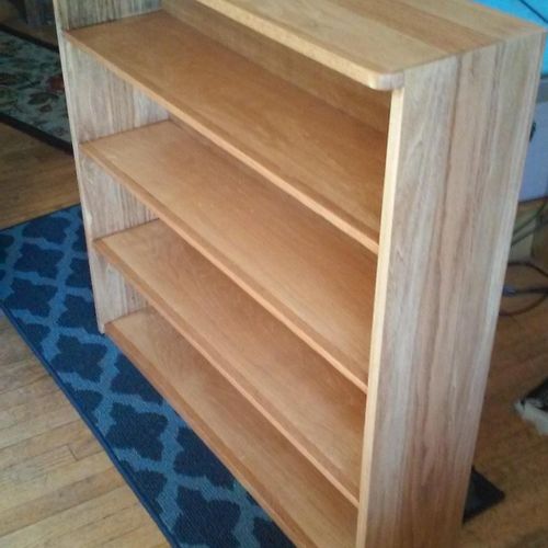 oak/mahogany cabinet built