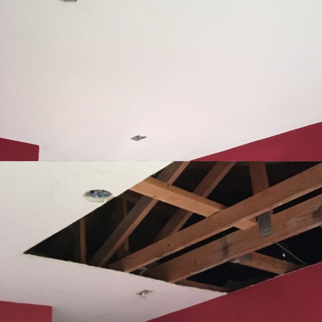 Before & After - Ceiling Water Damage