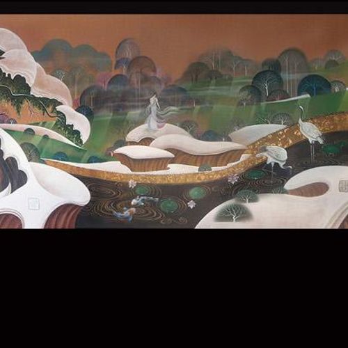 PF Changs China Bistro.
section from Canvas Mural.