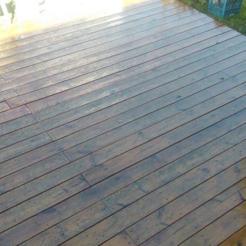 Raised Deck Build with Stain