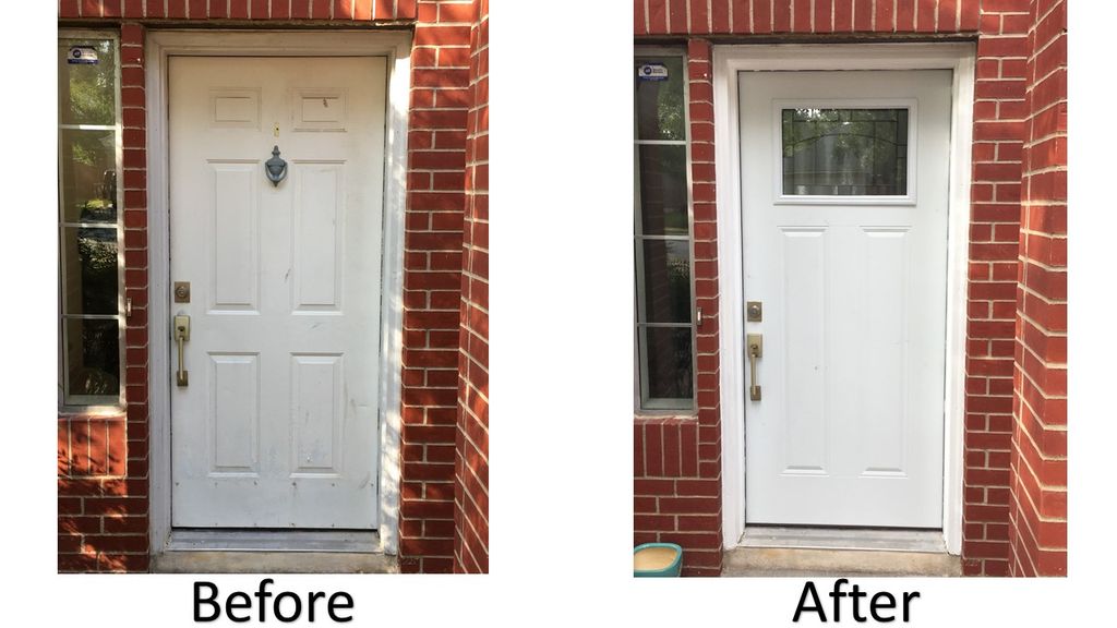 replaced door