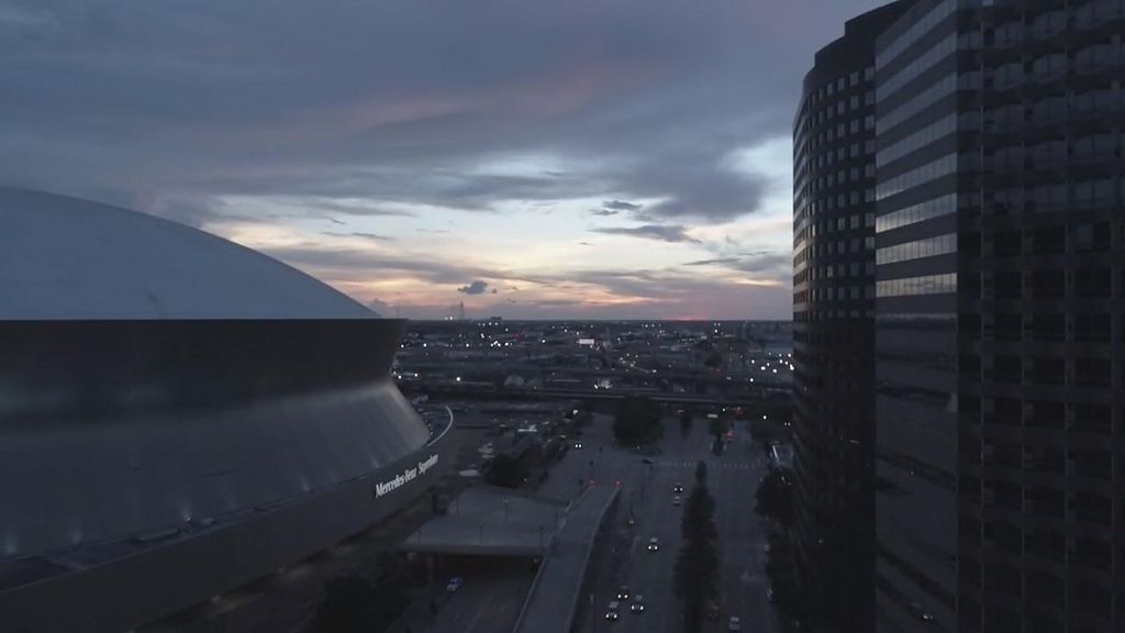 4k Drone Clip of Super Dome