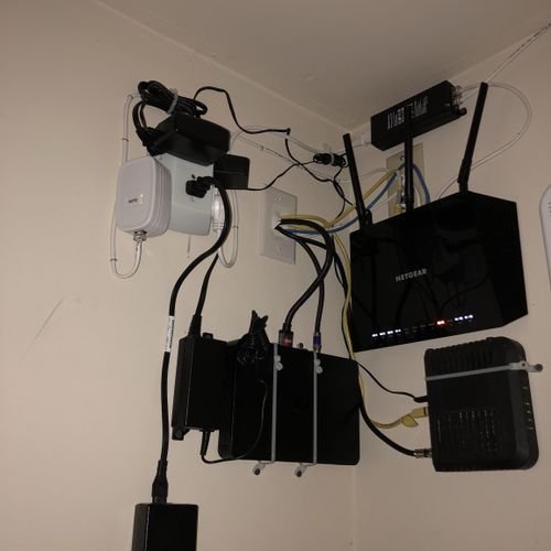 Devices in a Foyer Closet