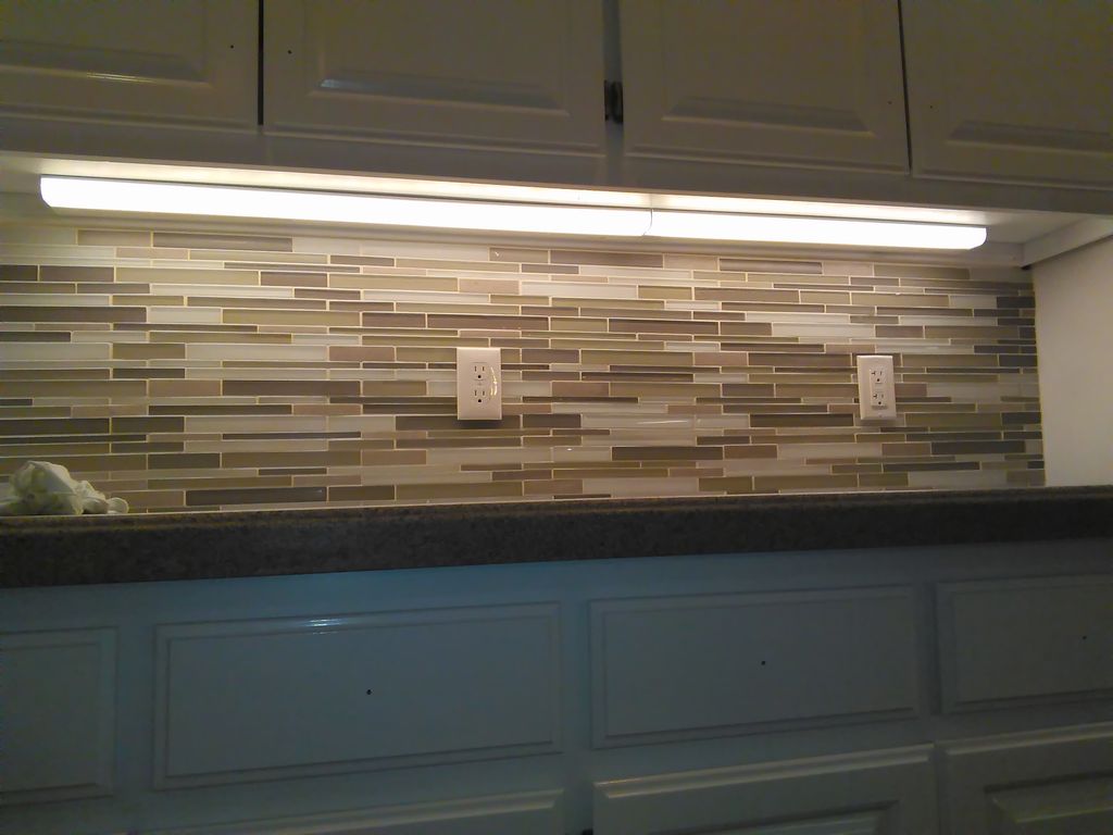 New LED under counter lights and outlets