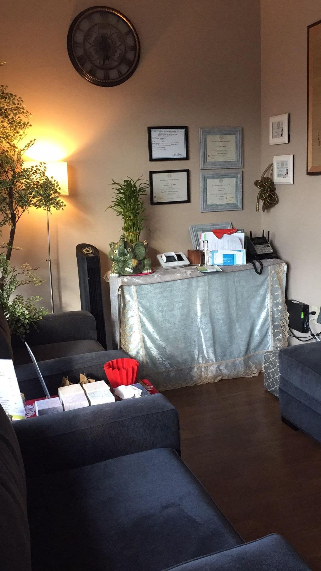 Spa waiting room