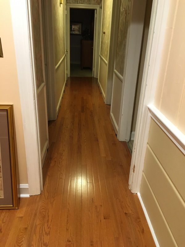 Carried the new floors straight down the hallway.