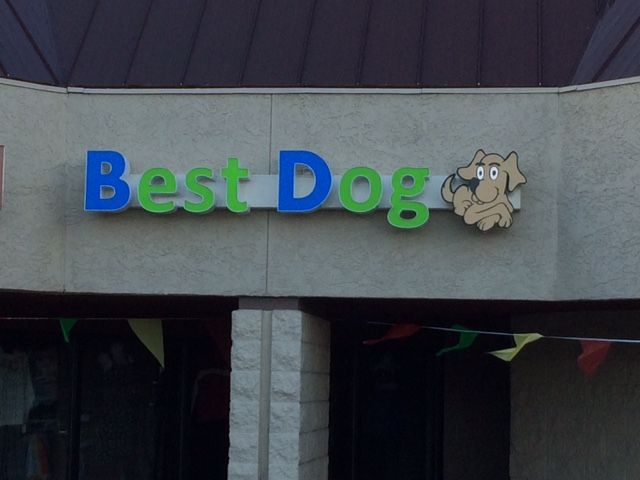 Our sign - so you can find us easily!