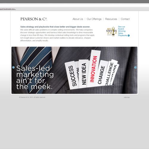 pearson & co. site redesign
