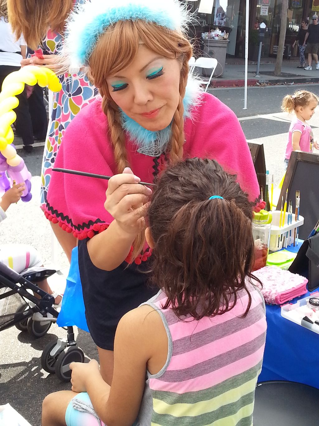 Painting as Anna at Brentwood Fall Festival