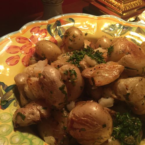 Oyster buttered Potatoes