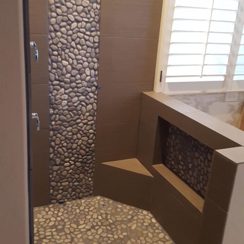 Tile Accent - custom shower