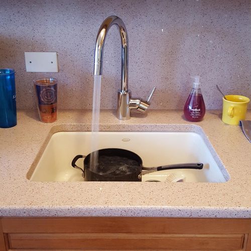 Faucet and drain install