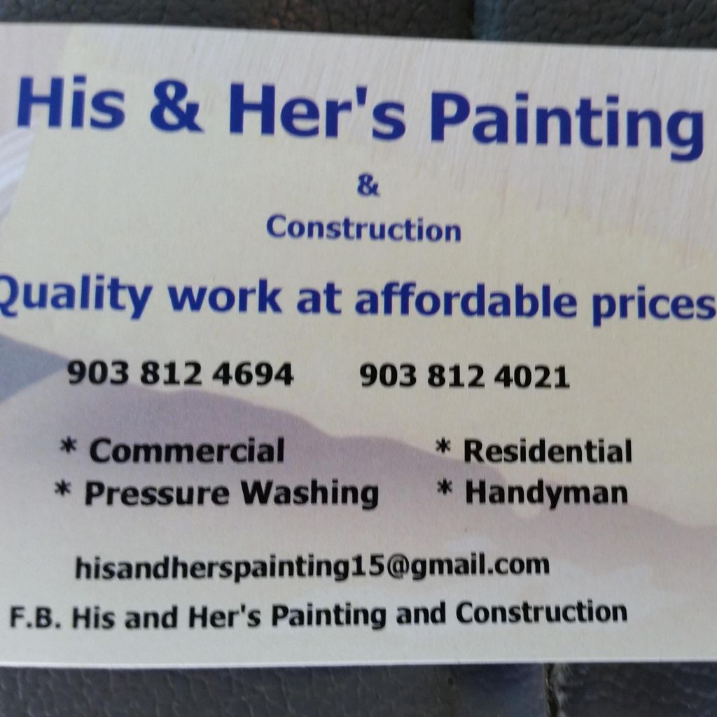 His and Her's Painting and Construction
