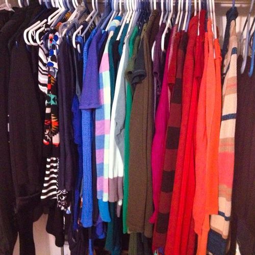 Closet organization, "shopping your closet" and ge