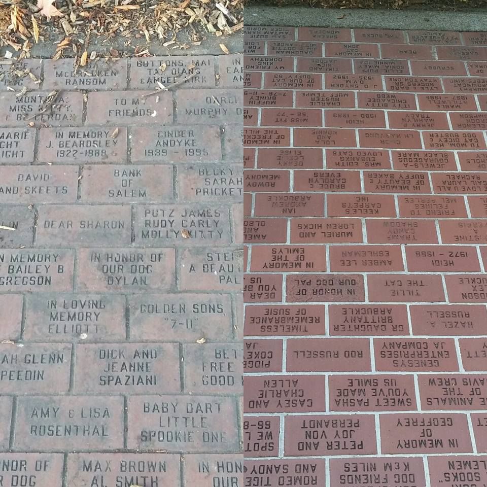 Memorial Brick Cleaning