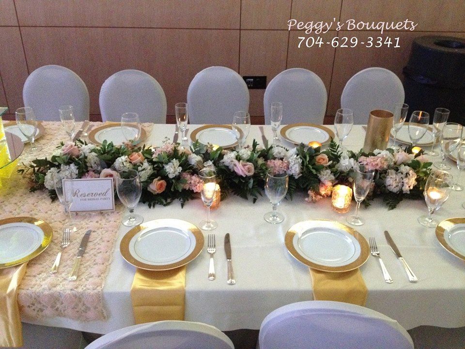 Center piece for one side of the head table