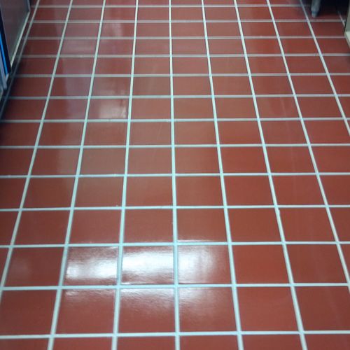 Terrazzo floor after