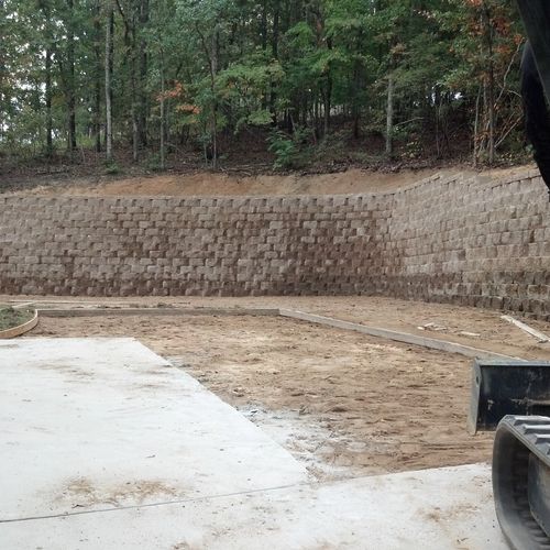 Retaining Wall & Drive Addition.