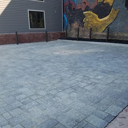 Installed a 3-piece concrete paver product in a pa
