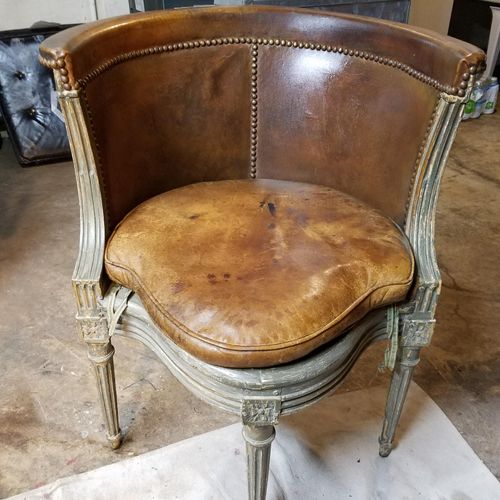 This was a 200+ year-old chair, the back was torn.