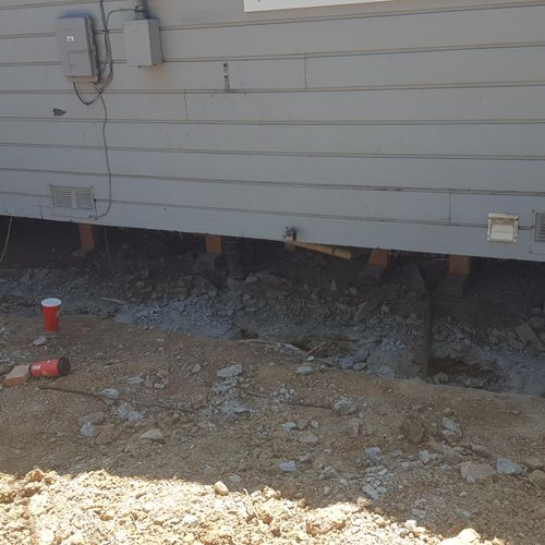 Replace large section of foundation