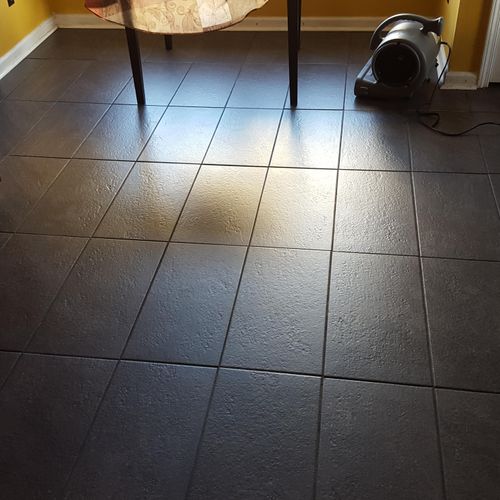 cleaned, and sealed tile flooring
