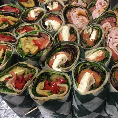 Assorted Wraps and Sandwiches.