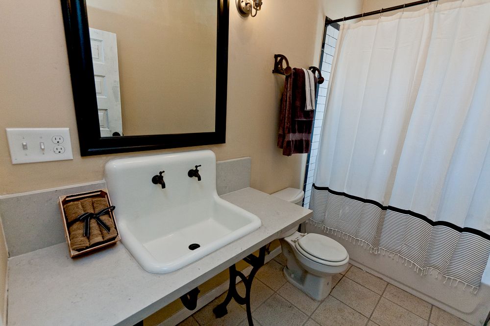 Industrial Inspired Craftsman Bath