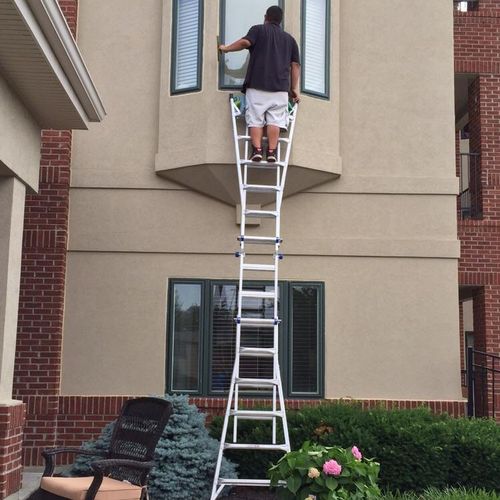 Commercial window cleaning, retirement home!