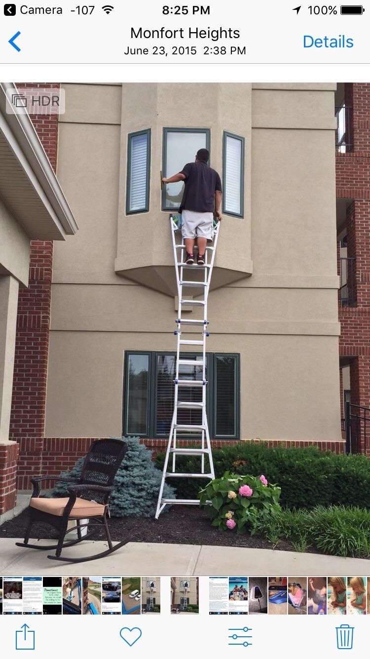 Commercial window cleaning, retirement home!