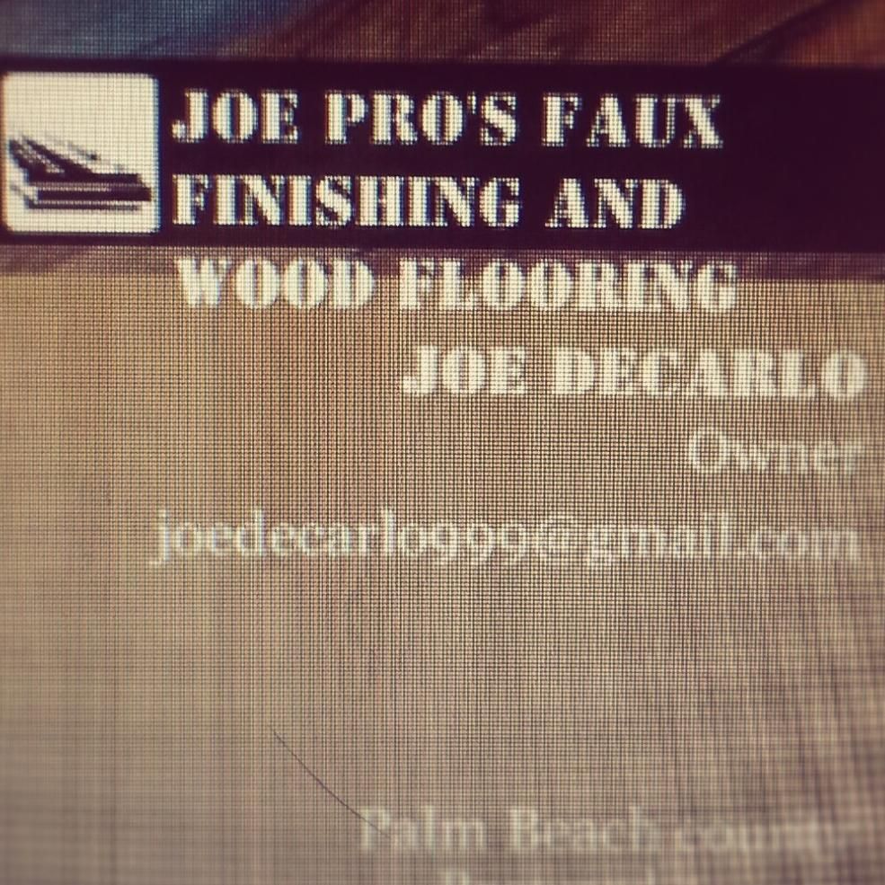 Joe Pro's Faux Finishing and Hardwood Flooring