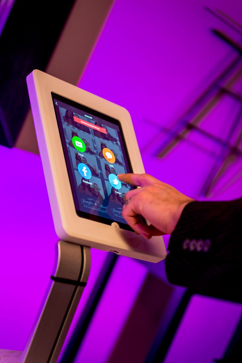 Our Social Media Sharing Station allows your guest