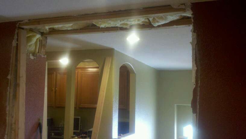 Inclosing a Game Room 
Removed Arch entry
