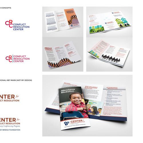 Logo options and brochures
