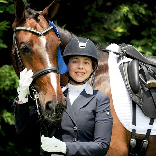 Bethany with her next upcoming Grand Prix horse