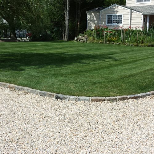 Established lawn with  complete service.