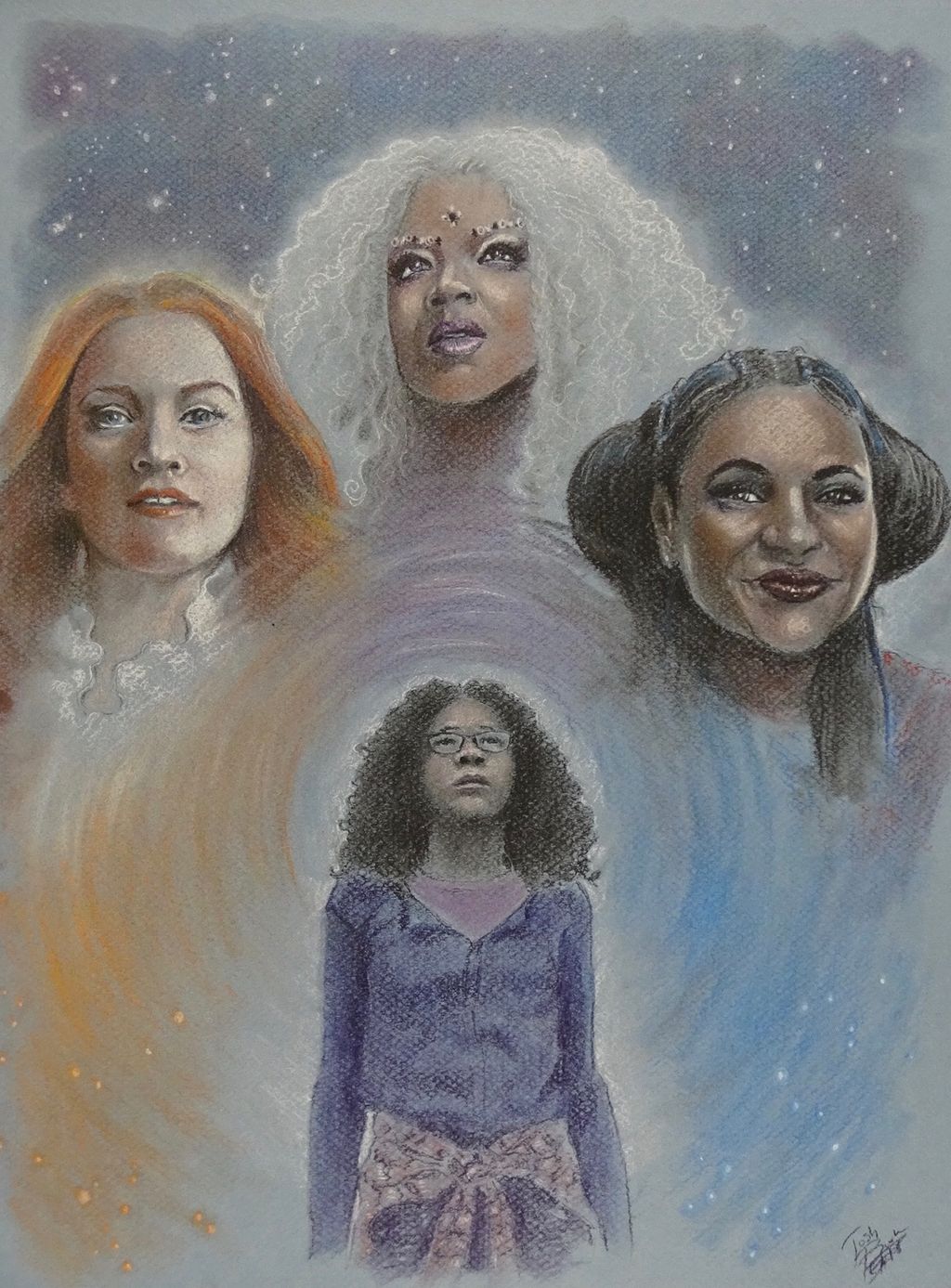 Pastel Fan Art -- A Wrinkle in Time
