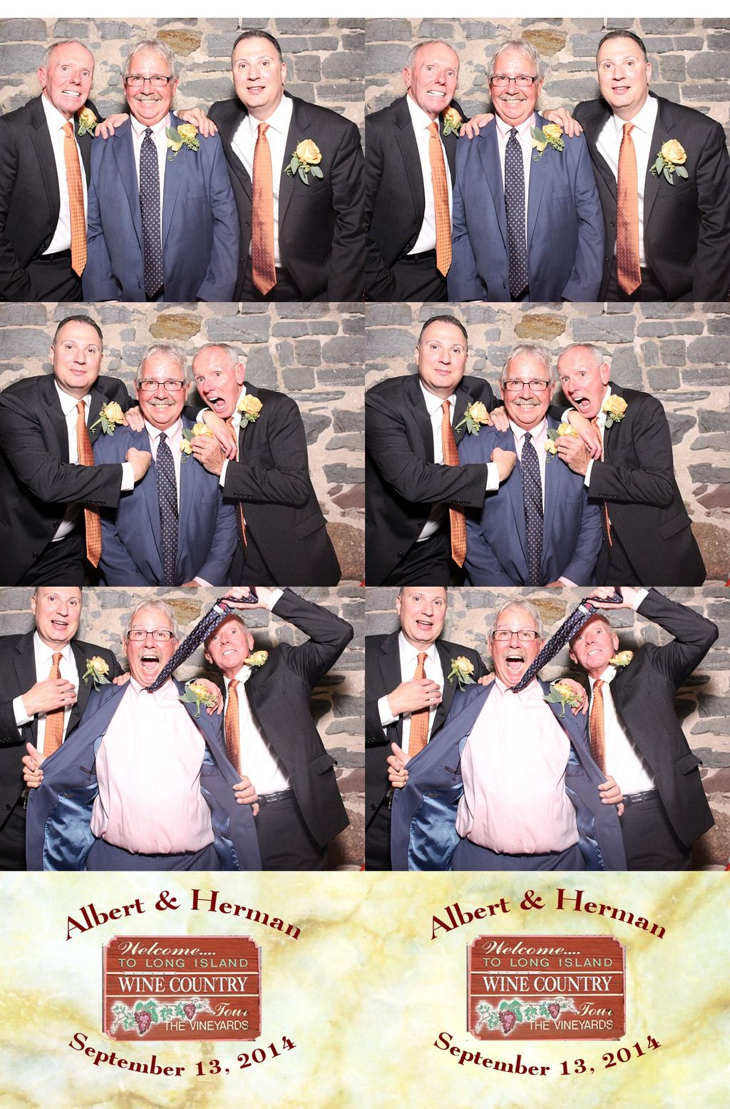 Guests enjoying the photo booth and we design a cu