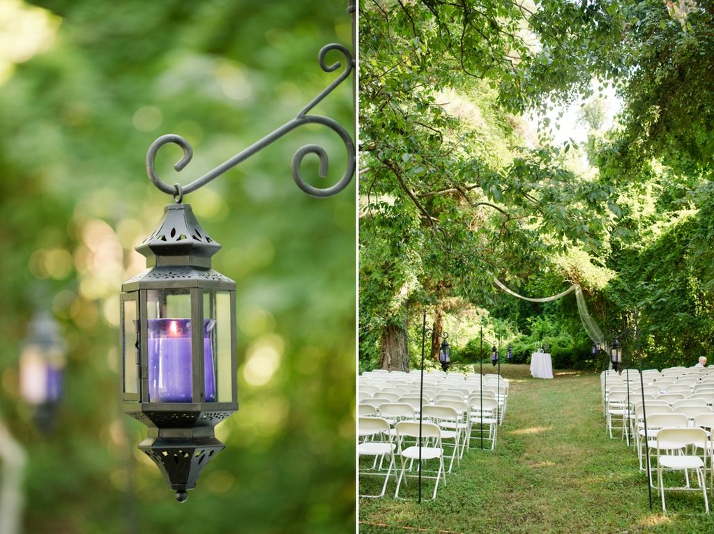 Lavender inspired backyard wedding
