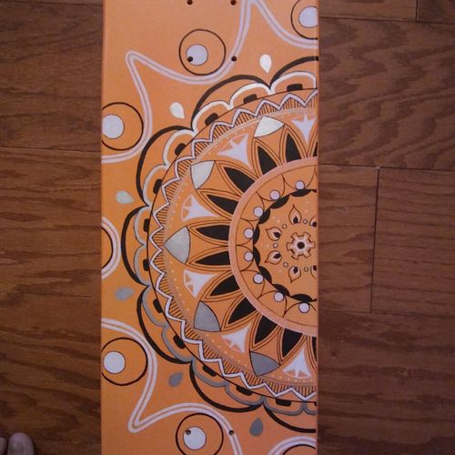 Mandala inspired pattern in intricate detail on sk