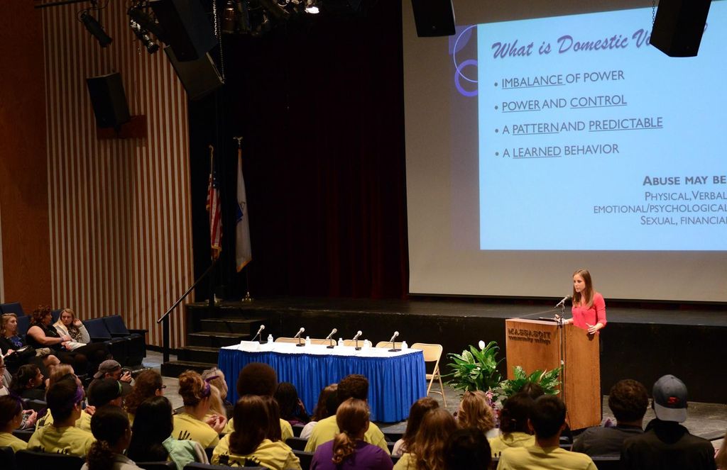 Speaking at Massasoit College
