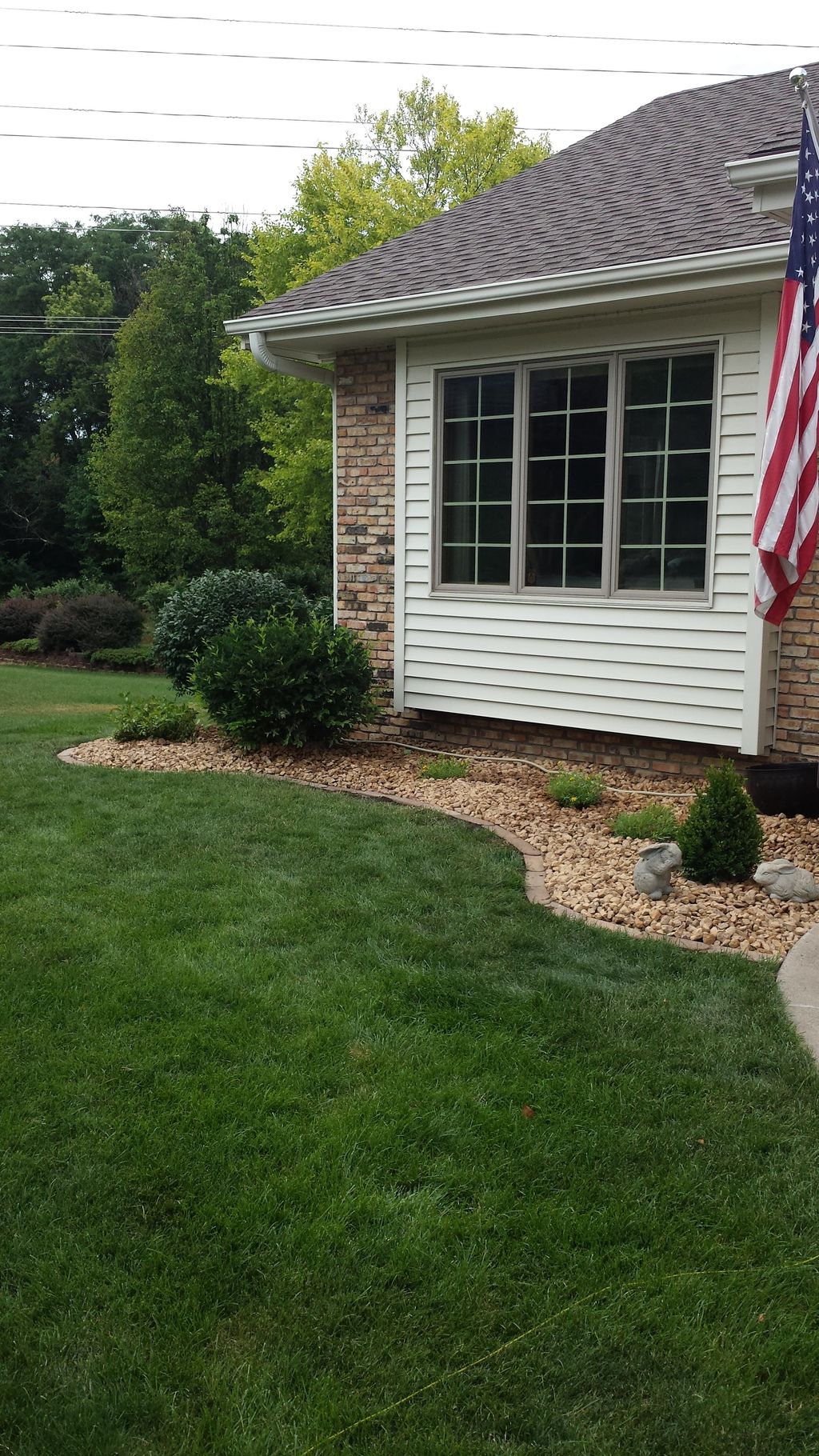 Adding new edging, plants and fresh rock