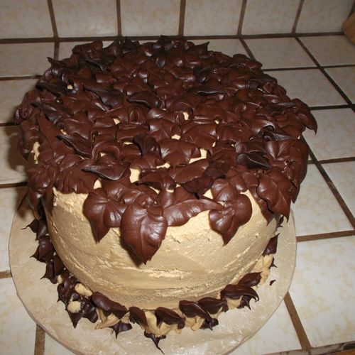 Chocolate Cake, Peanut Butter Frosting