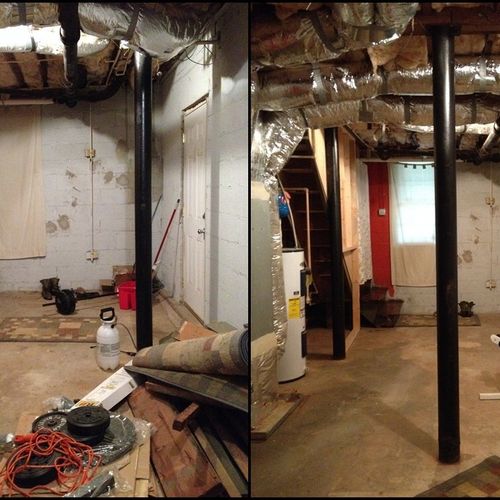 Basement One: Before and After