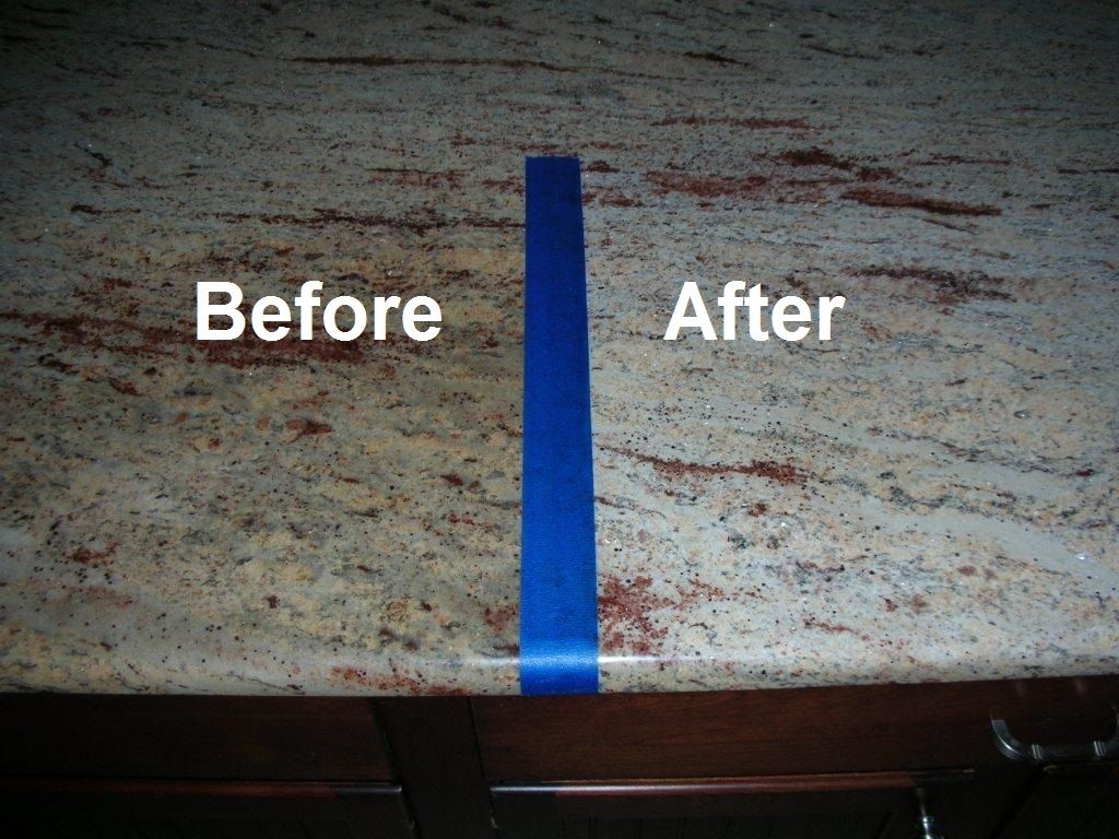 Counter top stain removal
