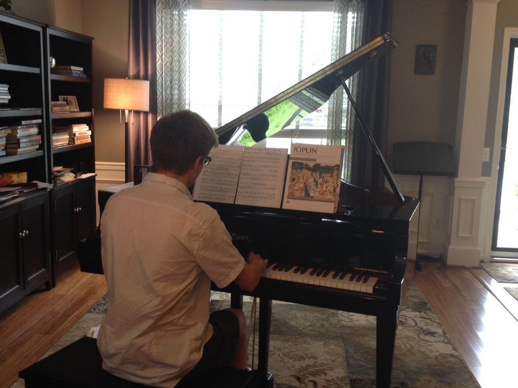 This is one of my students playing my new baby gra