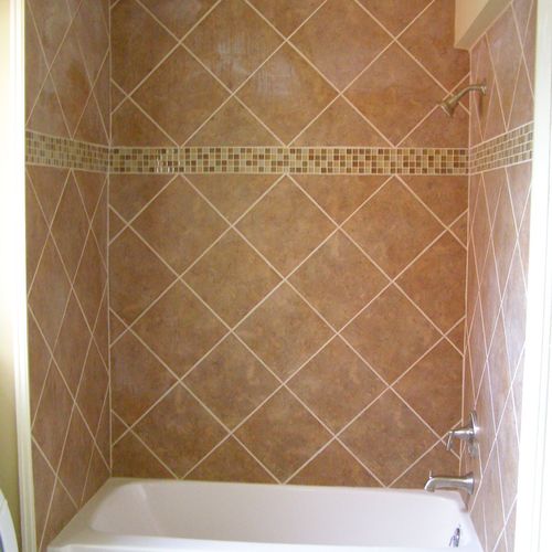 This is tile shower that I did on 313 S, front str